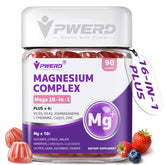 PWERD Magnesium Glycinate Gummies front view with packaging