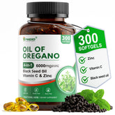 PWERD Organic Oregano Oil Softgels 300ct bottle front view