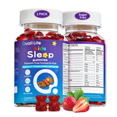 QualiLife Kids Sleep Gummies 200g front view with packaging
