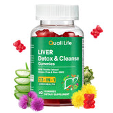 QualiLife Liver Support Gummies 60 count bottle front view