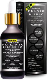quality FULVIC HUMIC X935 Fulvic Acid Drops 140g front view