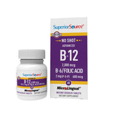 quality Source Advanced B-12 2000 mcg tablets front view