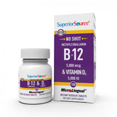 quality Source Vitamin B12 and D3 supplement front view
