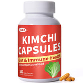 QUBIT Kimchi Supplement Capsules front view with packaging