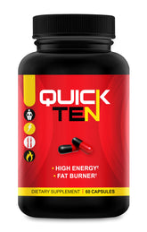 Quick Ten Ultra Fat Burner Capsules front view