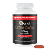 Qunol CoQ10 200mg softgels front view