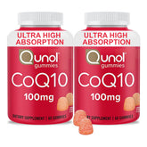 Qunol CoQ10 Gummies 100mg orange flavour front view