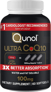 Qunol CoQ10 Softgel Capsules 100mg front view