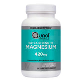 Qunol Extra Strength Magnesium Capsules front view with packaging