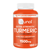 Qunol Extra Strength Turmeric Curcumin 1000mg capsules front view