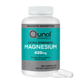 Qunol Magnesium Capsules 420mg front view with packaging