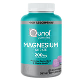 Qunol Magnesium Gummies 200mg Elemental Magnesium front view