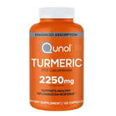 Qunol Turmeric Capsules 2250mg front view
