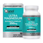 Qunol Ultra Magnesium 250mg supplement front view