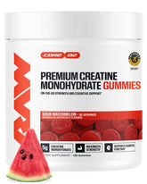 RAW Creatine Gummies front view with packaging
