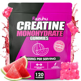 Razuhu Creatine Monohydrate Gummies front view with watermelon flavour