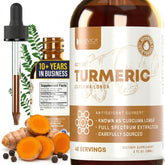 Rejuvica Health Liquid Turmeric with Black Pepper 136g front view