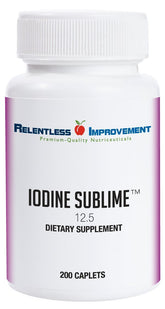Relentless Improvement Iodine Supplement 200 caplets front view