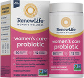 Renew Life Women's Care Probiotic Capsules 90 Billion CFU front view