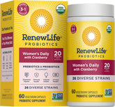 Renew Life Women's Daily Probiotic + Prebiotics 60 CT front view