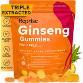 Reprise Panax Ginseng Gummies 240mg pineapple flavour front view