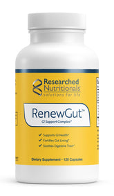 Researched Nutritionals RenewGut+ Dietary Fibre Supplement front view