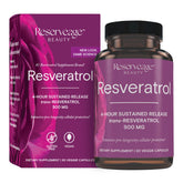 Reserveage Nutrition Organic Resveratrol Supplement 700mg front view