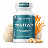 Reset+Rise Nootropic Mushroom Blend Supplement front view
