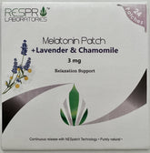 Respro Laboratories Natural Melatonin Patch 3 mg front view with lavender and chamomile