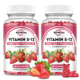 ReviNutra B12 Gummies 5000mcg Strawberry flavour front view