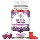 ReviNutra Iron Gummies 200g front view with grape flavour
