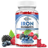 ReviNutra Iron Gummies 200g front view with mixed berry flavour