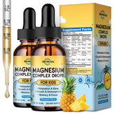 ReviNutra Kids Magnesium Liquid Drops pineapple flavour front view