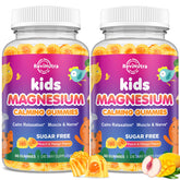 ReviNutra Magnesium Gummies 400mg peach & mango flavour front view