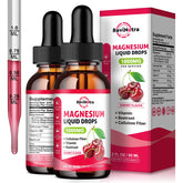ReviNutra Magnesium Liquid Drops front view with cherry flavour
