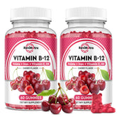 ReviNutra Vitamin B12 Gummies 5000mcg cherry flavour front view