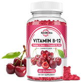 ReviNutra Vitamin B12 Gummies 5000mcg Cherry flavour front view
