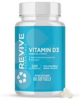 Revive Vitamin D3 5000IU vegetarian softgels front view