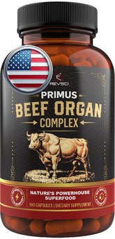 Revolution Science Beef Organ Supplement 3000mg front view