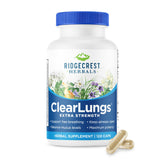 RidgeCrest Herbals ClearLungs Extra Strength 750mg capsules front view