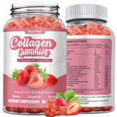 Riyuetian Collagen Gummies 181g front view with strawberry flavour