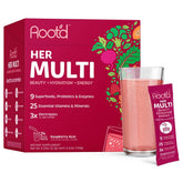 Root'd Multivitamin Drink Mix for Women 200g front view