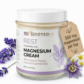 Rooted In Magnesium Sleep Cream 500mg jar front view