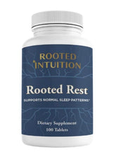 Rooted Intuition Natural Sleep Supplement 100 Tablets front view