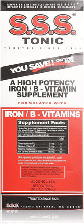 S.S.S. CO. Tonic Liquid Multivitamin 20 oz front view