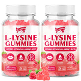 Saajoor L-Lysine Gummies 1000mg raspberry flavour front view