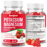 Saajoor Potassium Magnesium Gummies front view with packaging
