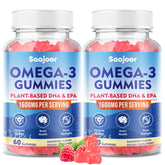 Saajoor Vegan Omega-3 Gummies front view packaging