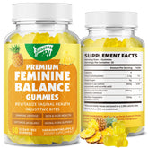 Saajoor Women's Probiotic Gummies bottle front view with tropical pineapple flavour