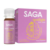 SAGA Mushroom Focus Supplement front view with guava flavour
